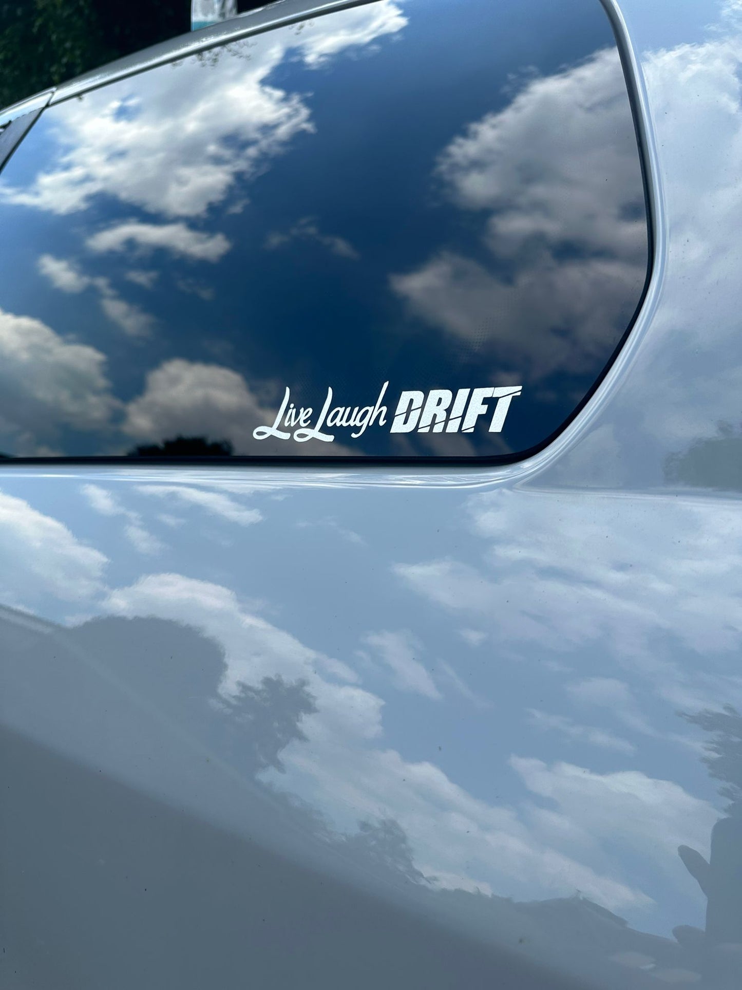 "Live Laugh Drift" Sticker