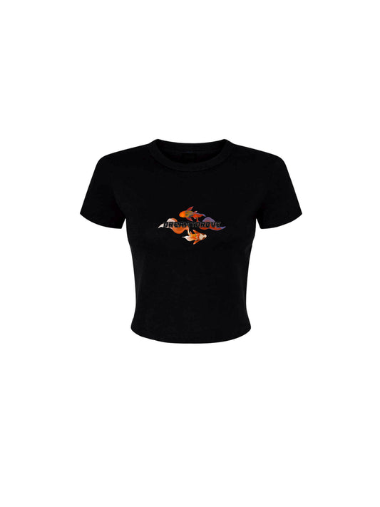 "KOI" Cropped Baby Tee